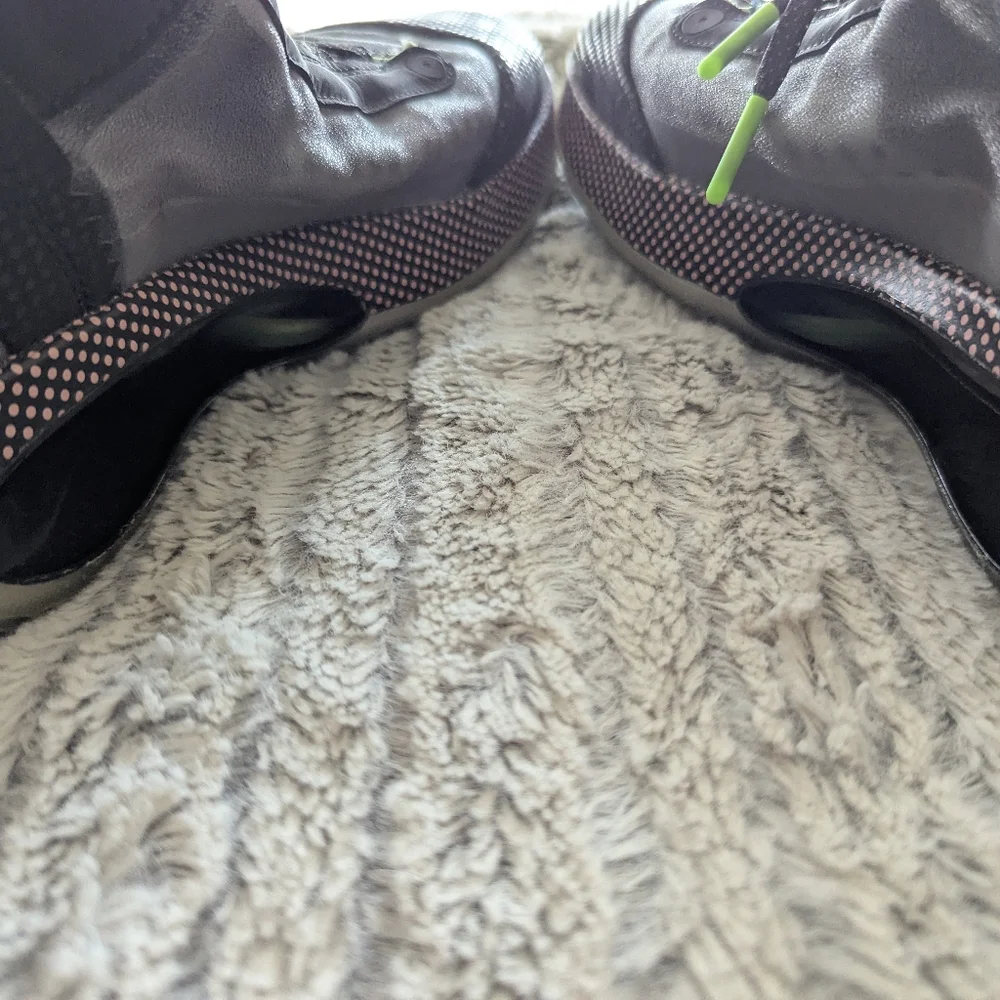 Jordan Black and Purple Athletic Shoes